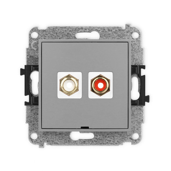 KARLIK ICON 27IGRCABO-2  Gniazdo podwójne RCA