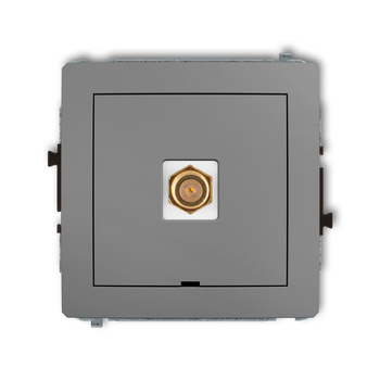 KARLIK DECO 27DGFBO-1.1  Gniazdo antenowe pojedyńcze  typu F (SAT) pozłacany