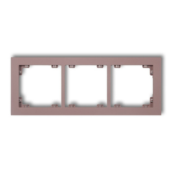 KARLIK DECO 42DR-3 Ramka uniwersalna potrójna z tworzywa DECO Pastel Matt