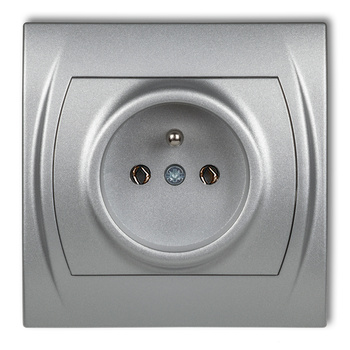 KARLIK LOGO 7LGP-1z Gniazdo pojedyncze z uziemieniem 2P+Z (bez przesłon torów prądowych)