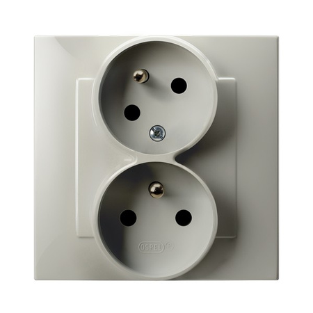 OSPEL SZAFIR GP-2ZC/83 Gniazdo podwójne z uziemieniem niezamienność faz