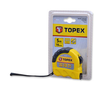 Topex c305 miara zwijana stalowa 5m x 19mm