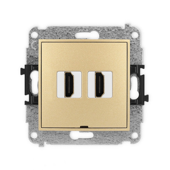KARLIK MINI 29MHDMIBO-4  Gniazdo podwójne HDMI 2.0