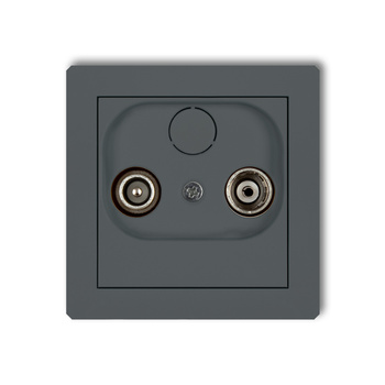 KARLIK DECO 28DG12P  Gniazdo abonenckie RTV przelotowego 12dB