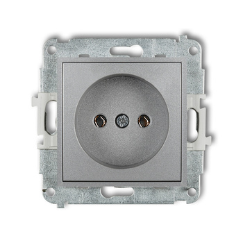 KARLIK ICON 7IGP-1  Gniazdo pojedyńcze  bez uziemienia 2P (bez przesłon torów prądowych)