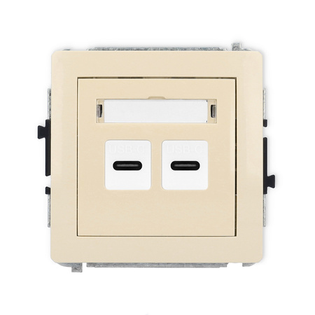 KARLIK DECO 1DCUSB-7  Ładowarka USB podwójna  2xUSB C