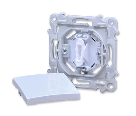Ospel szafir łp-1z/m/00 włącznik jednobiegunowy przycisk łącznik biały