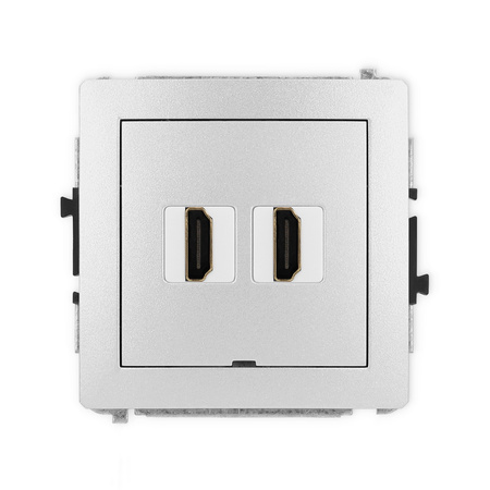 KARLIK DECO 7DHDMIBO-6 Mechanizm gniazda podwójnego HDMI 2.1, 8K, bez pola opisowego