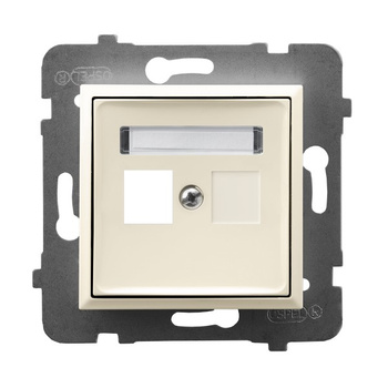 Ospel aria GPK-1U/p/27 Obudowa gniazda pojedynczego typu Keystone prosta