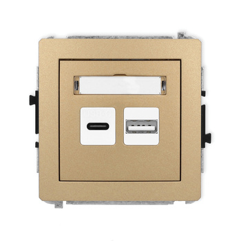 KARLIK DECO 8DCUSB-8  Ładowarka USB podwójna  USB C + USB A