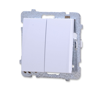 OSPEL AS ŁP-19G/m/00 Łącznik podwójny krzyżowy biały