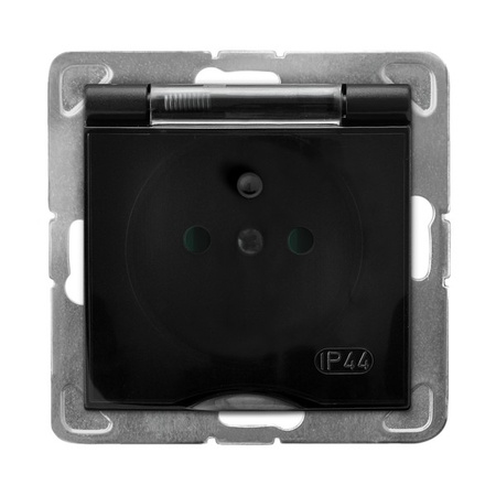 OSPEL IMPRESJA GPH-1YZP/m/33/d Gniazdo hermetyczne z/u IP44 przesłony