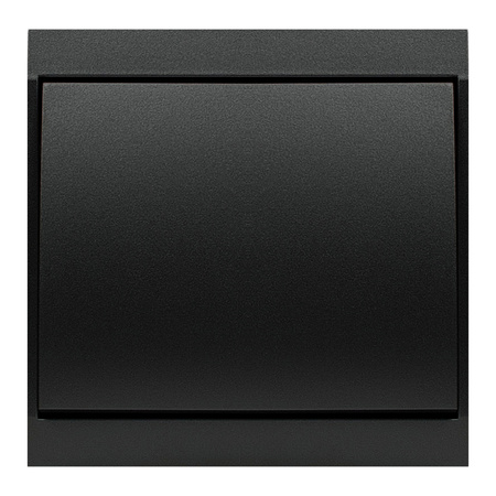 Przycisk dzwonek p/t z podświeleniem Luna, 10A, 250V, WP-6/7LS, czarny