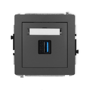 KARLIK DECO 28DGUSB-5  Gniazdo pojedyńcze  USB A-A 3.0