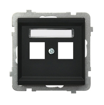 OSPEL SONATA GPK-2R/p/33 Obudowa gniazda podwójnego typu Keystone prosta