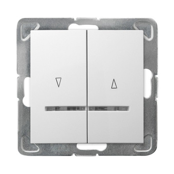 OSPEL IMPRESJA ŁP-7YS/m/00 Łącznik żaluzjowy, zwierny podświetlany