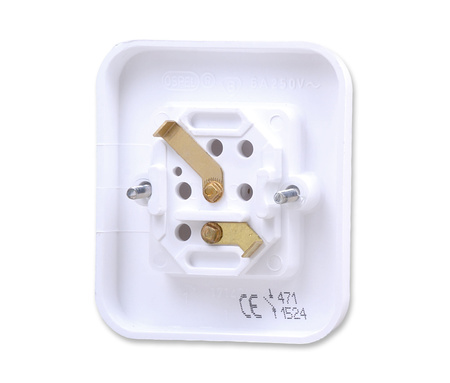 OSPEL PI ŁW-1P/00 Łącznik jednobiegunowy biały