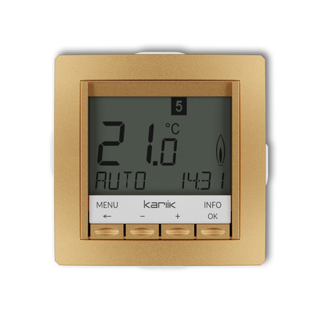 KARLIK DECO 29DRT-3.1 Mechanizm uniwersalnego elektronicznego tygodniowego regulatora temperatury (podświetlenie białe)