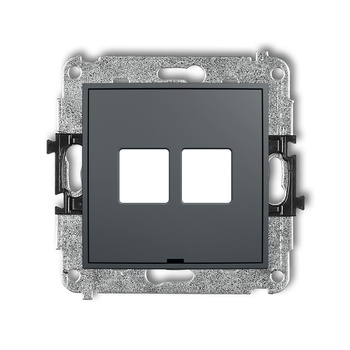 KARLIK ICON 28IGMBO-2P  Gniazdo multimedialne podwójnego bez modułu