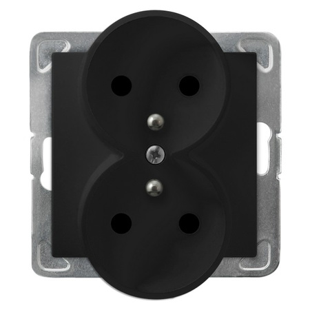 OSPEL IMPRESJA GP-2YRAZ/m/33 Gniazdo podwójne z uziemieniem, moduł 