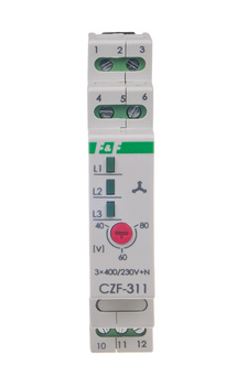 F&F Czujnik zaniku fazy CZF-311 zabezpieczenie pracy silnika elektrycznego
