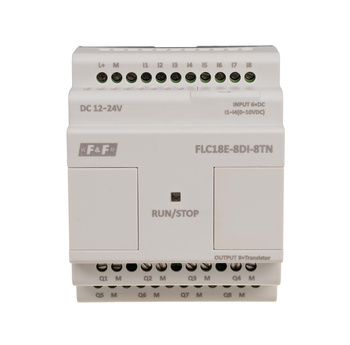F&F Moduł rozszerzeń wejść/wyjść analogowo-cyfrowych FLC18E-8DI-8TN