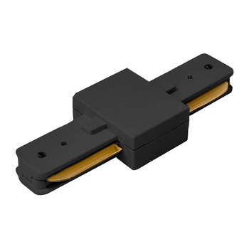 Łącznik prosty do szynoprzewodów, czarny