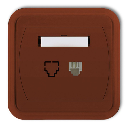 KARLIK LIZA 4GLT-1  Gniazdo telefoniczne pojedyncze 1xRJ11