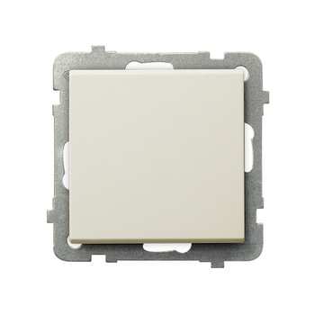 OSPEL SONATA ŁP-1R/m/27 Łącznik jednobiegunowy ecru