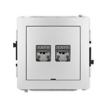 KARLIK DECO 7DGKBO-6  Gniazdo komputerowe podwójne 2xRJ45