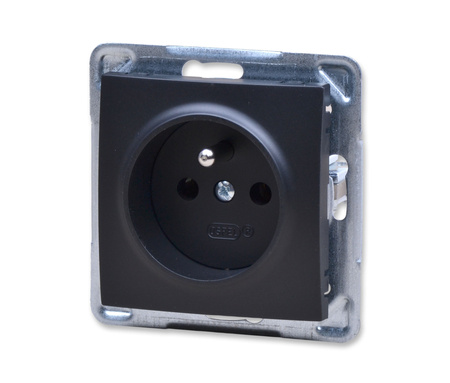 Ospel impresja gp-1yz/m/33 gniazdo z uziemieniem pojedyncze