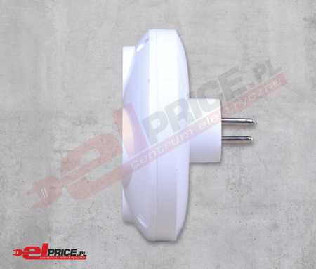 Plastrol R-41 BIAŁY Rozgałęźnik 4-gn z uziemieniem 4x2P+Z T-10832
