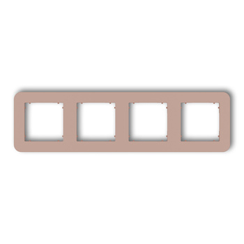 KARLIK MINI 62MRTZ-4 Ramka uniwersalna poczwórna zaokrąglona z tworzywa