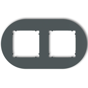 KARLIK MINI 28MRTO-2 Ramka uniwersalna podwójna okrągła z tworzywa