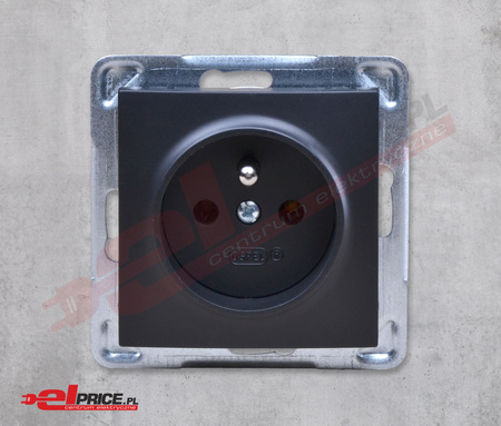 Ospel impresja gp-1yz/m/33 gniazdo z uziemieniem pojedyncze