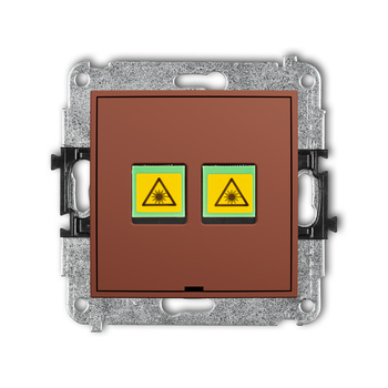 KARLIK ICON 63IGOPBO-2 Mechanizm gniazda światłowodowego/optycznego podwójnego, bez pola opisowego