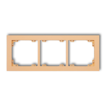 KARLIK DECO 45DR-3 Ramka uniwersalna potrójna z tworzywa DECO Pastel Matt