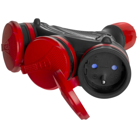 Plastrol Potrójne gniazdo przenośne z klapkami GN-X3/54 IP 54 W-01156