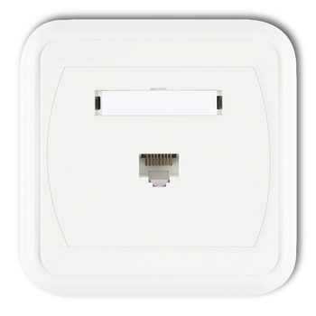 KARLIK LIZA GLK-1   Gniazdo komputerowe pojedyncze 1xRJ45