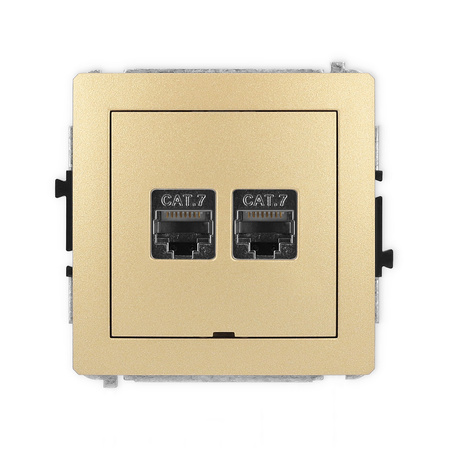 KARLIK DECO 29DGKBO-10 Gniazdo komputerowe podwójne 2xRJ45