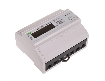 F&F Trójfazowy licznik energii, zdalny odczyt, port RS-485 Modbus RTU