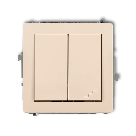 KARLIK DECO 1DWP-10.2 Łącznik jednobiegunowy ze schodowym (osobne zasilanie)