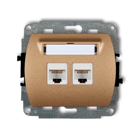 KARLIK TREND 8GK-6 Gniazdo komputerowe podwójne 2xRJ45