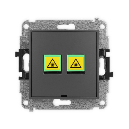 KARLIK ICON 28IGOPBO-2 Gniazdo światłowodowe optyczne podwójne bez pola opisowego