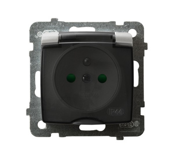 OSPEL KARO GPH-1SZP/m/43/d Gniazdo bryzgoszczelne z/u IP-44 Przesłony