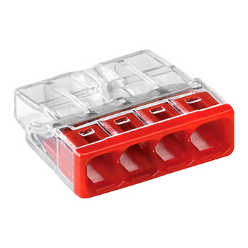 Złączka Wago 4-torowa, model: 2273-204, od 0,5-2,50mm² , 10 szt