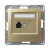 Ospel impresja GPT-1Y/m/28 Gniazdo telefoniczne pojedyncze złoto