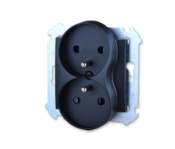 Simon 54 dgz2mz.01/49 gniazdo podwójne z bolcem