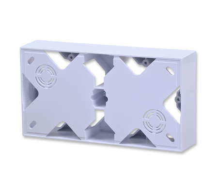 OSPEL ARIA PNP-2U/00 puszka instalacyjna podwójna biały