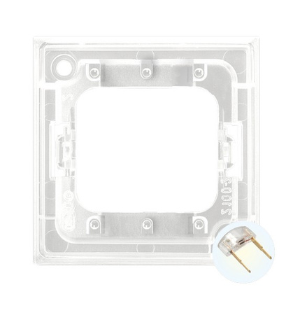 Ospel aria ZP-4UB Zespół podświetlenia led biały do łączników potrójnych